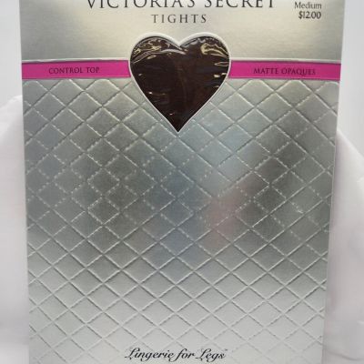 Victoria's Secret Tights Control Top Size Medium Chocolate Matte Opaque